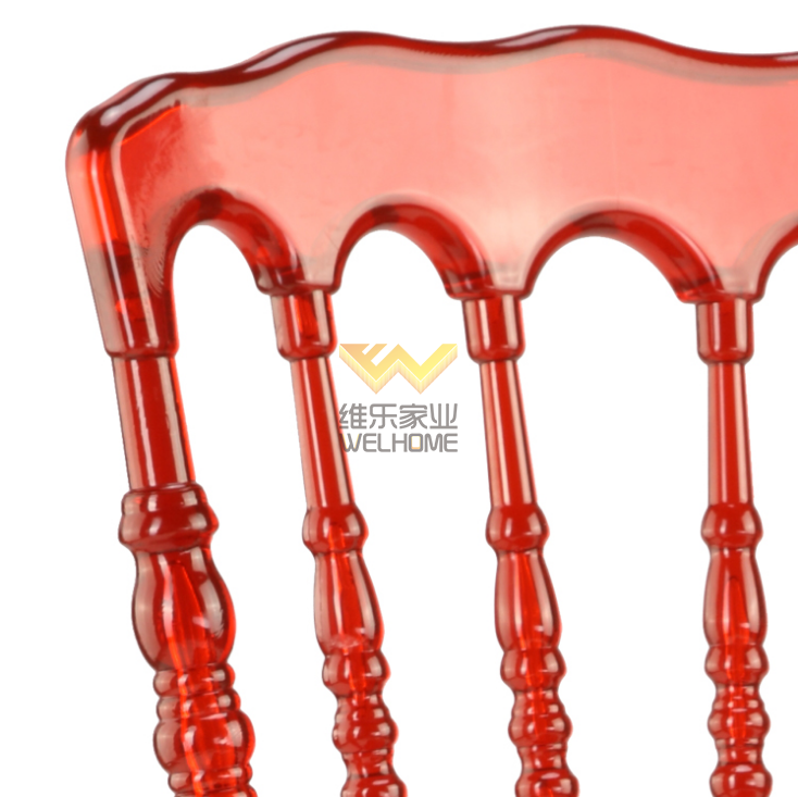 Red Plastic  Napoleon Chair for event